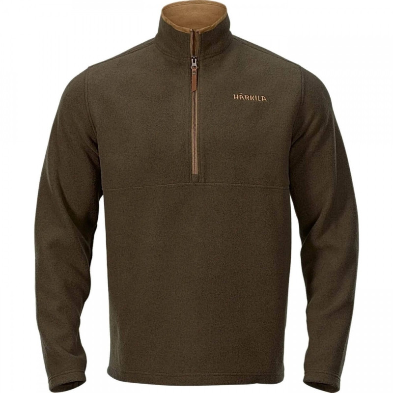 Fleece HARKILA Sandhem (Willow green melange)
