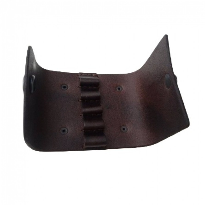 Leather standard rifle cartridge case for 5 Cartridges