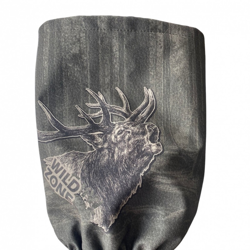 Camouflage Gaiters With roaring Deer Motif (Green) WILD ZONE M-246-1830