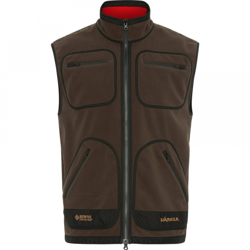 Liemenė HARKILA Kamko fleece reversible (Brown/red)