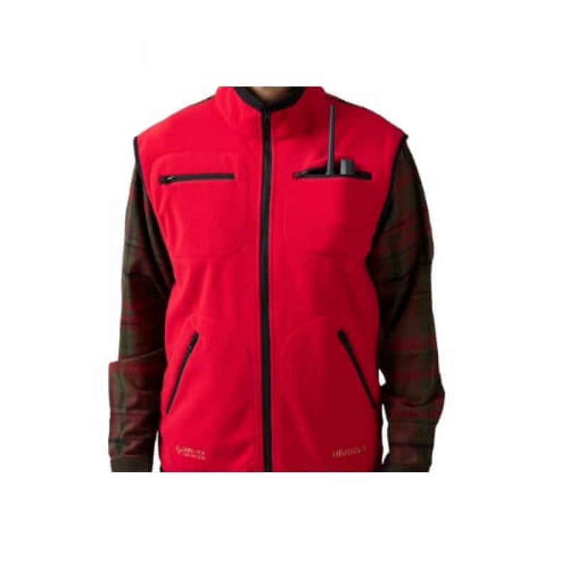 Liemenė HARKILA Kamko fleece reversible (Brown/red)