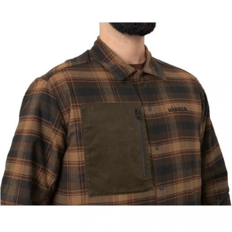 Jacket HARKILA Eirik Reversible (Willow green/Burgundy)