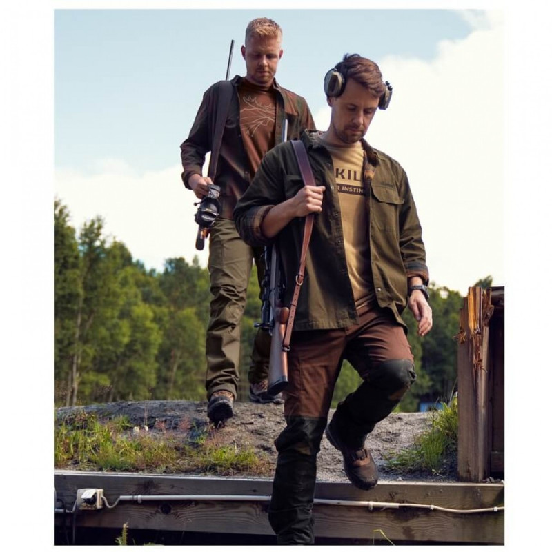 Jacket HARKILA Eirik Reversible (Willow green/Burgundy)