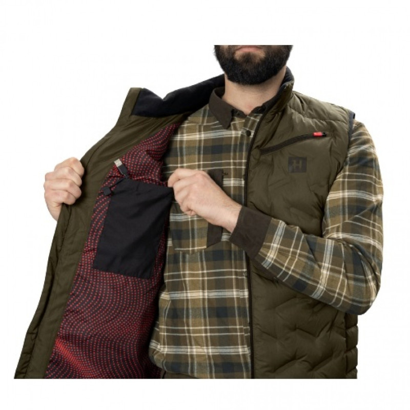 Liemenė HARKILA Clim8 Insulated, šildoma (willow green)