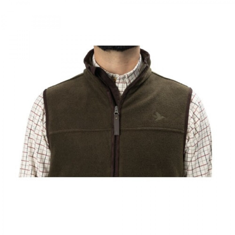 Liemenė SEELAND Woodcock Earl fleece (Pine green melange)