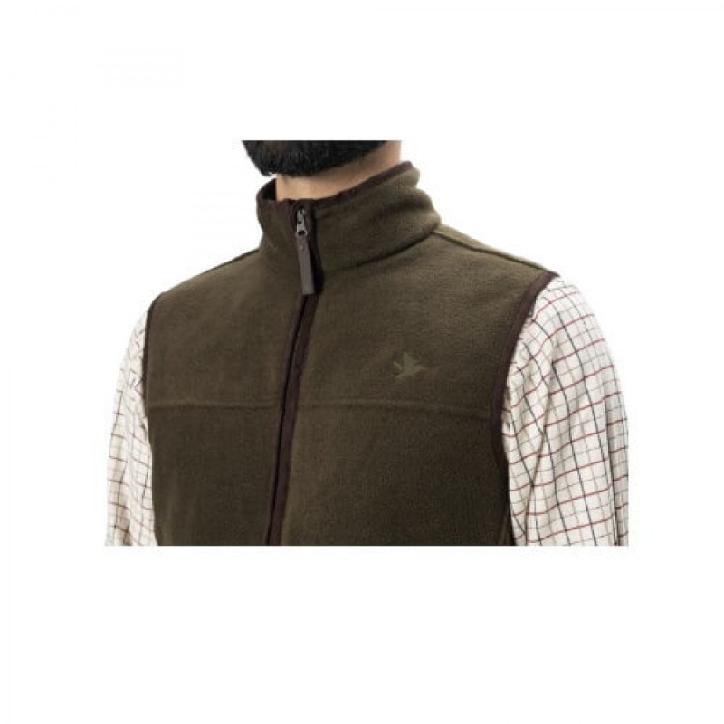 Liemenė SEELAND Woodcock Earl fleece (Pine green melange)