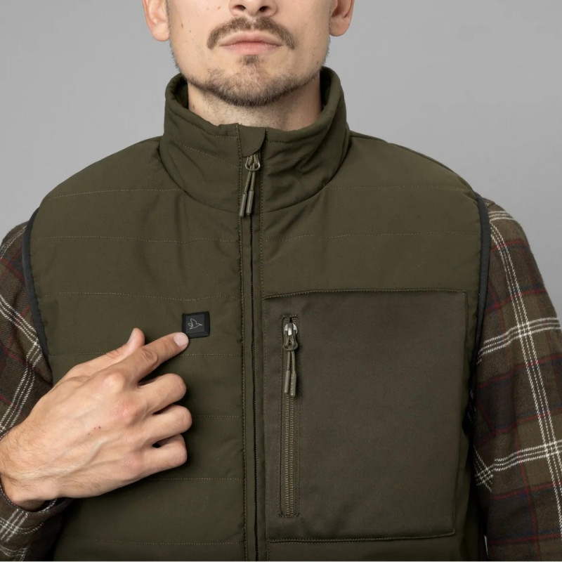 Waistcoat SEELAND Celsius Heat (Pine green)