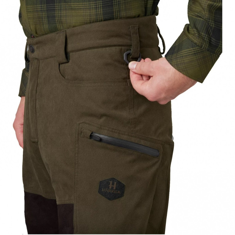 Kelnės HARKILA Driven hunt HWS leather (willow green/shadow brown)