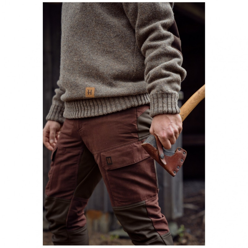 Kelnės HARKILA Scandinavian (Bloodstone red/shadow brown)