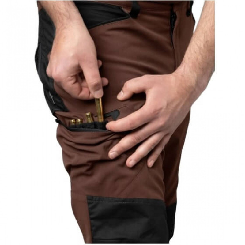 Kelnės HARKILA Ragnar (Burgundy/black)
