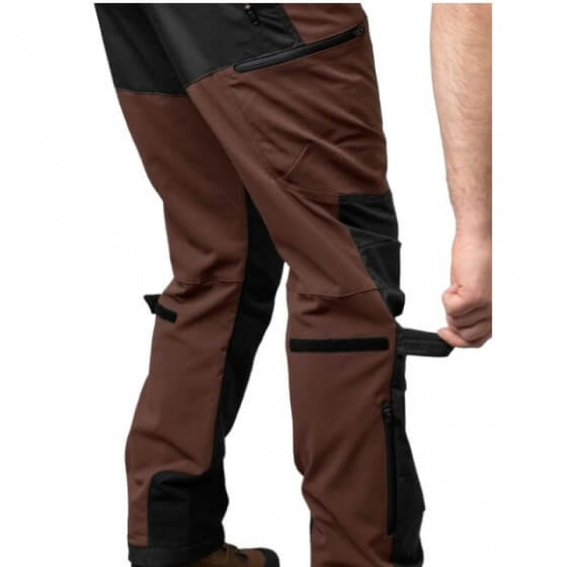 Kelnės HARKILA Ragnar (Burgundy/black)