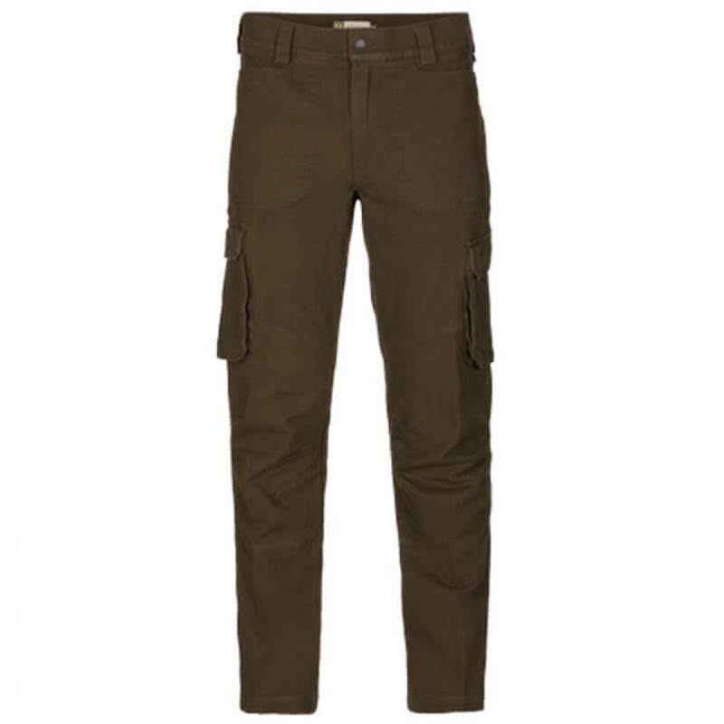Kelnės HARKILA Floki rough (Dark olive)