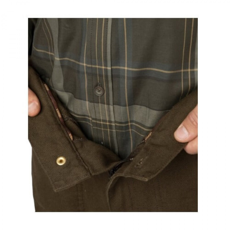 Trousers HARKILA Floki rough (Dark olive)
