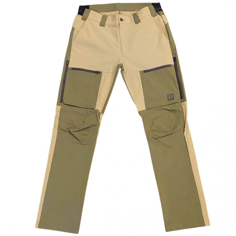 Kelnės HARKILA Ivar (Antique sand/Dark olive)