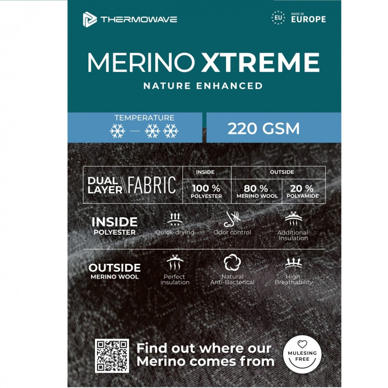 Apatiniai marškinėliai Thermowave Merino Xtreme