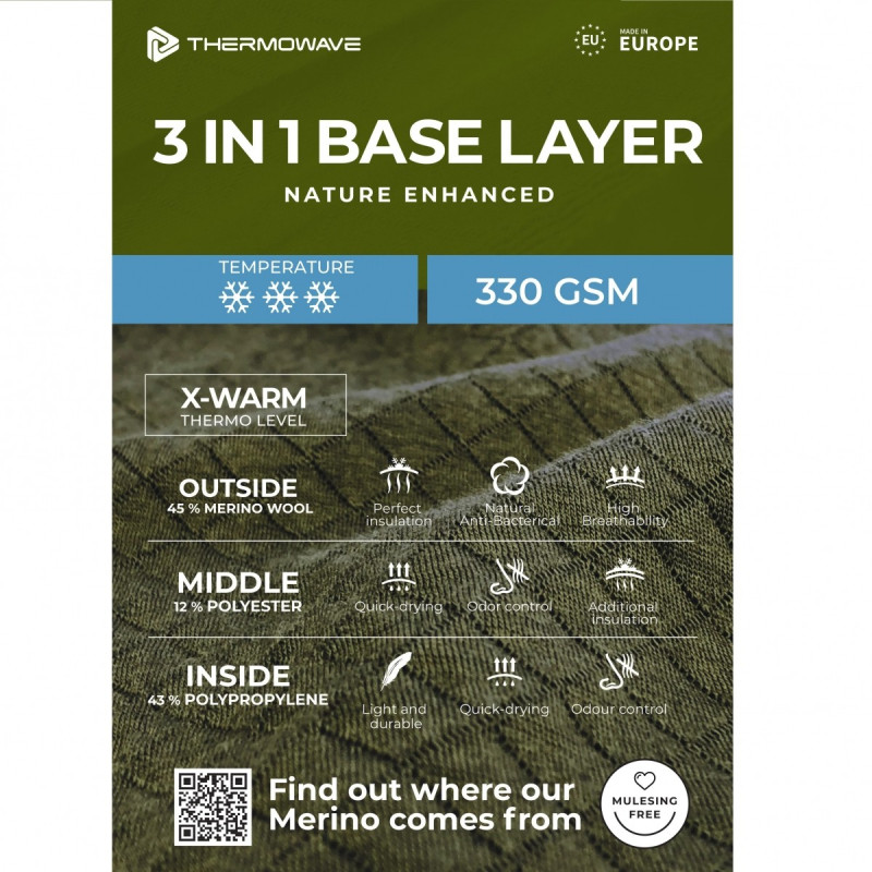 Apatiniai marškinėliai Thermowave Merino Xtreme