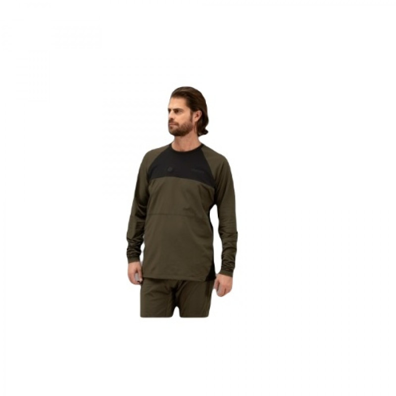 Šildomi apatiniai marškinėliai HARKILA Heat L/S (Willow green/Black)