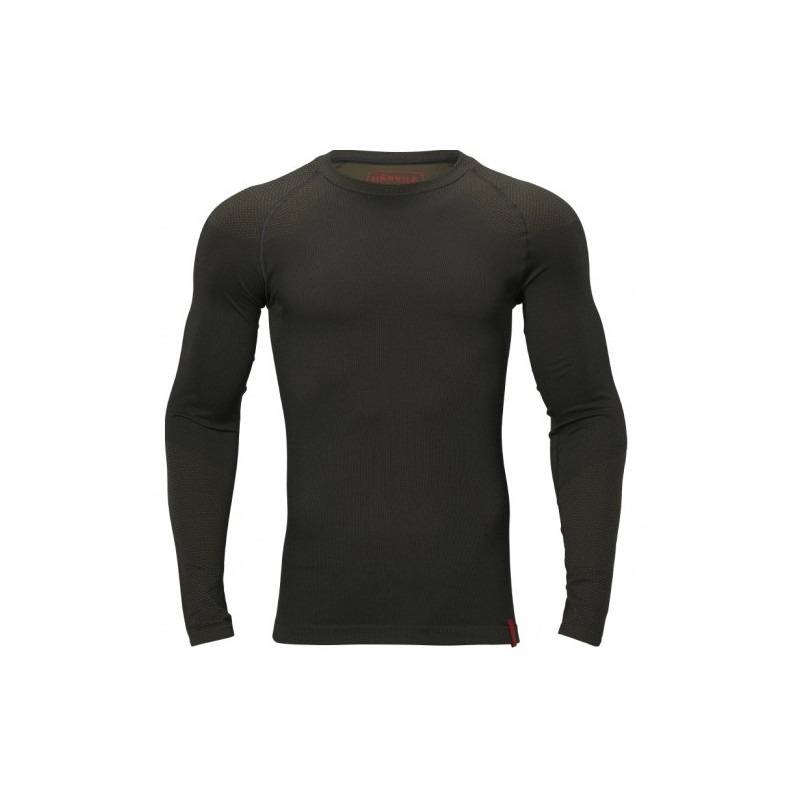 Apatiniai  marškinėliai Harkila Base active L/S o-neck (Dark willow green)