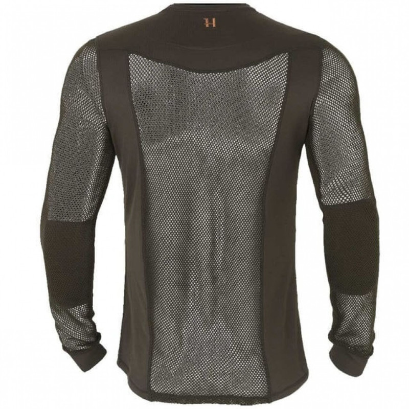 Underwear Set HARKILA Base Mesh crew (Shadow brown)