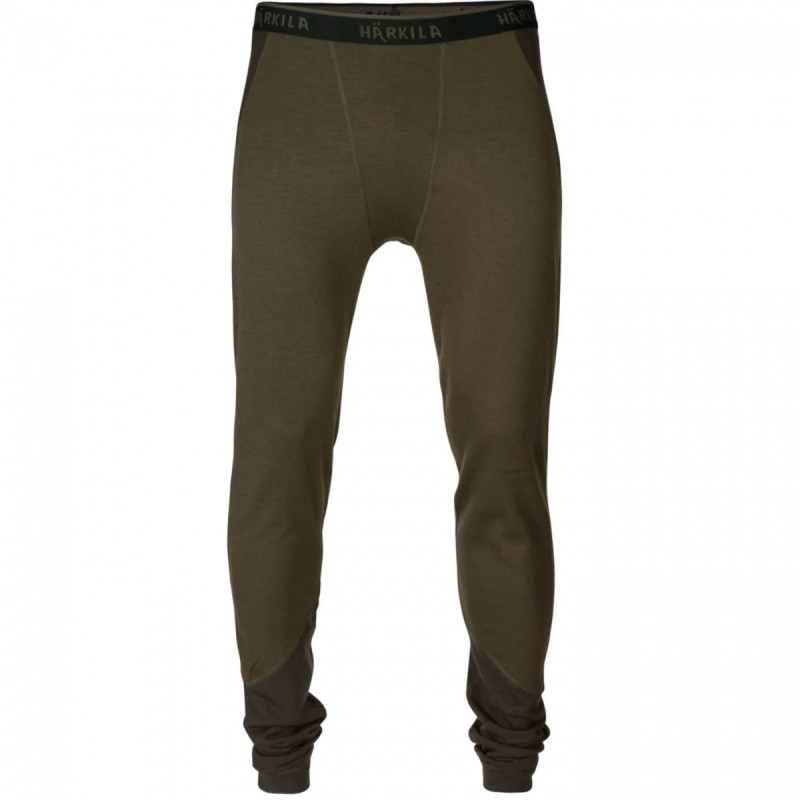 Base layer trousers HARKILA Base Warm long johns (Willow green/Shadow brown)