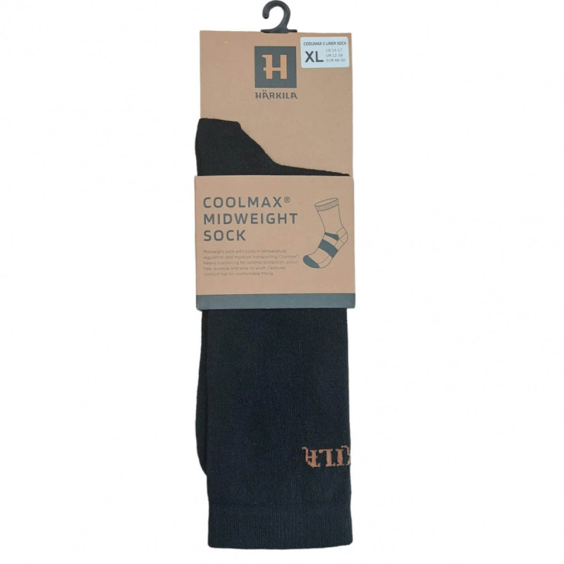 Kojinės HARKILA Coolmax II Liner (black)