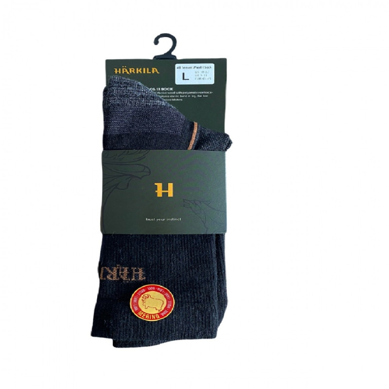 Kojinės HARKILA All season wool II (black)