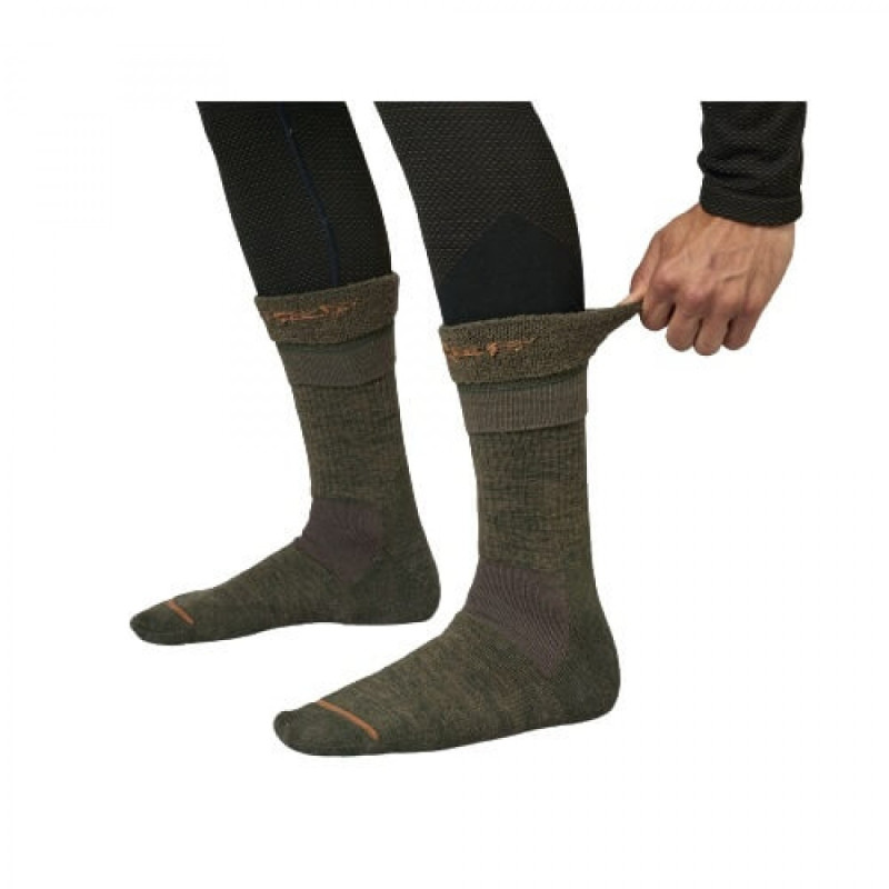 Kojinės HARKILA Pro Hunter 2.0 trumpos (willow green/shadow brown)