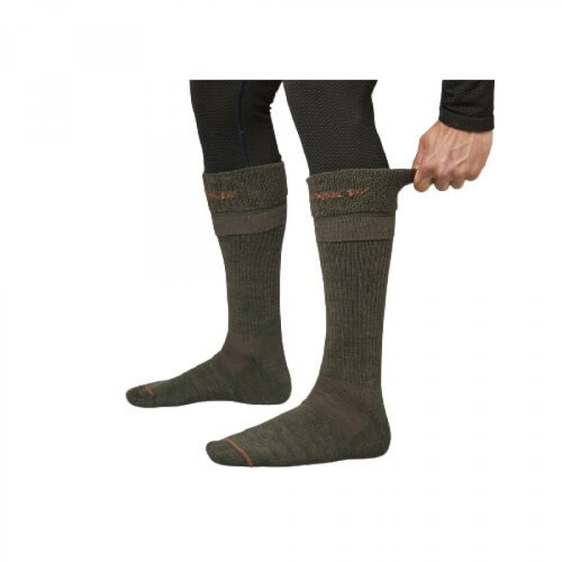Kojinės HARKILA Pro Hunter 2.0 long (willow green/shadow brown)