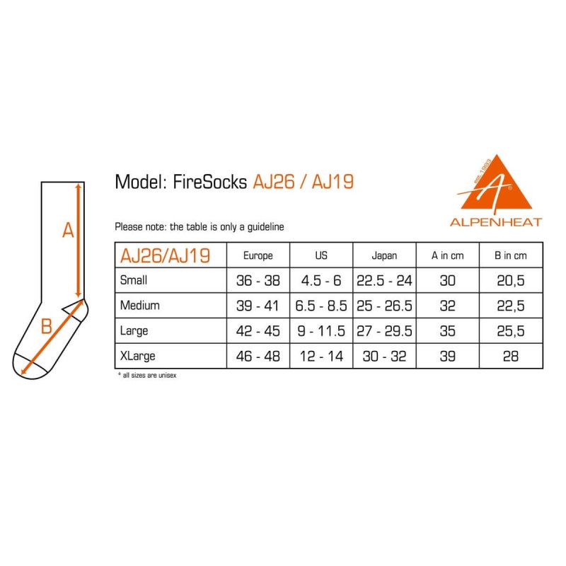 Šildomos kojinės ALPENHEAT Heated FireSocks (AJ26)