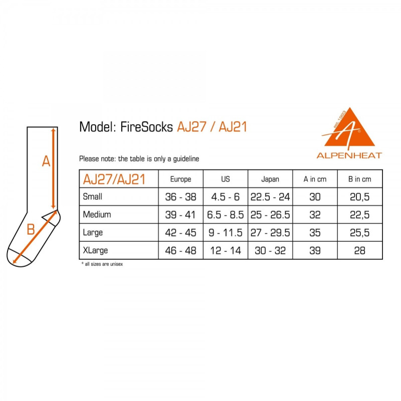 Šildomos kojinės ALPENHEAT Heated FireWoolSocks (AJ27)