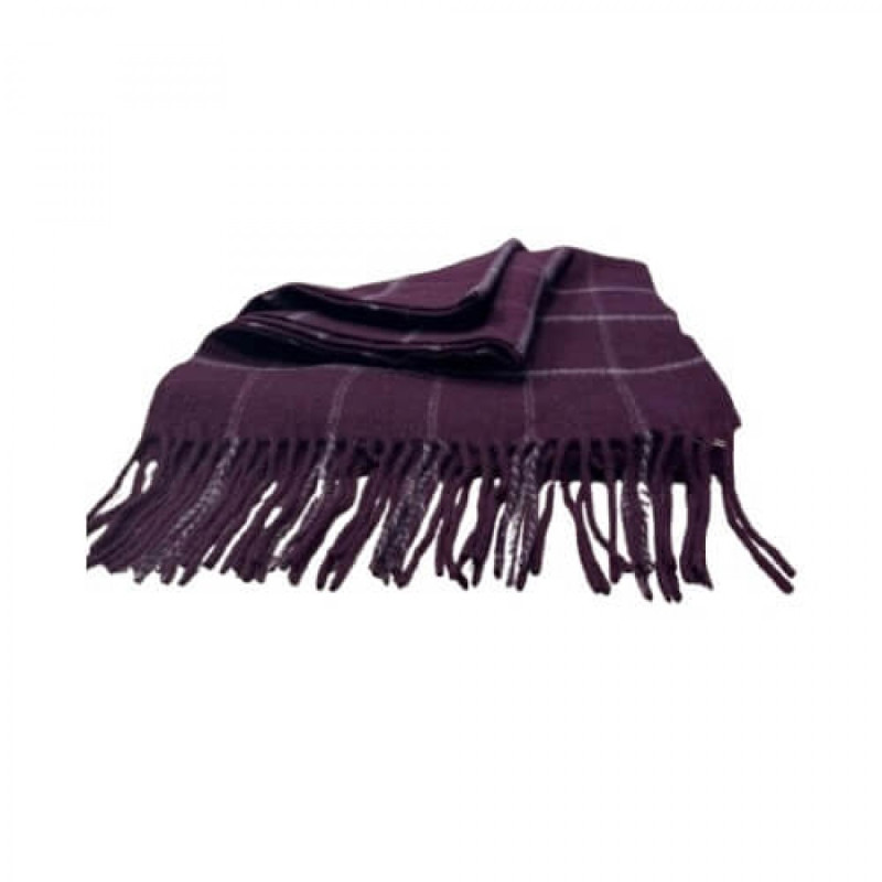 Šalikas HARKILA Retrieve (Burgundy check)