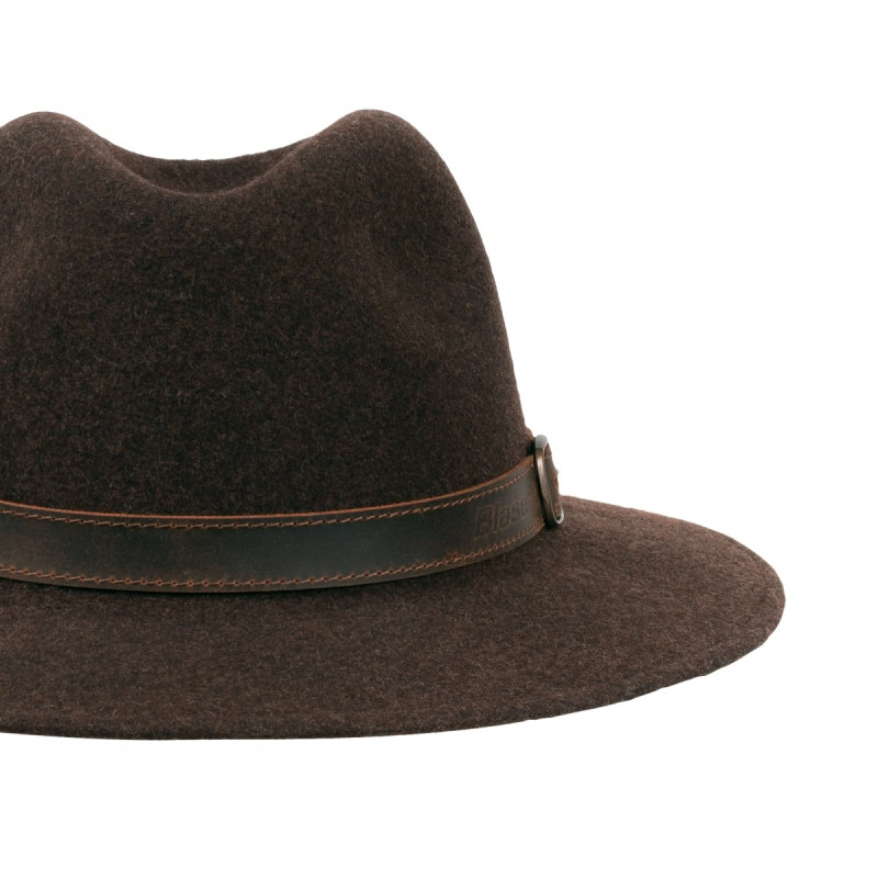 Hat Blaser Merino wool (Dark brown)