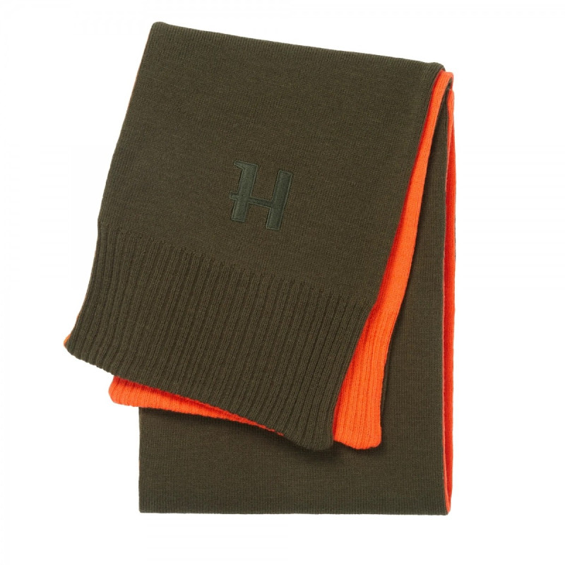 Šalikas HARKILA reversible (Willow green/Orange)