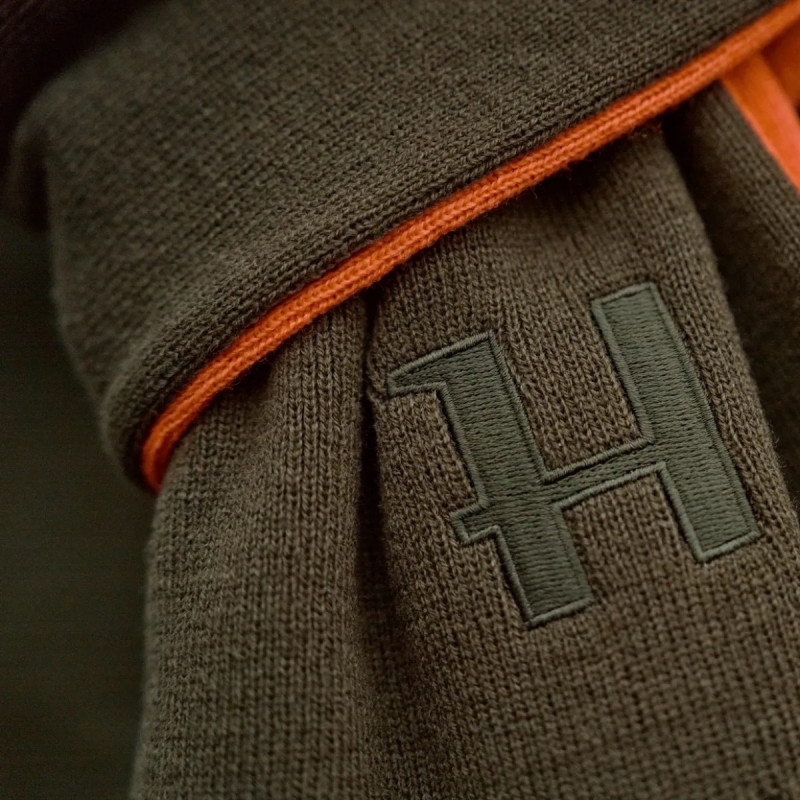 Šalikas HARKILA reversible (Willow green/Orange)
