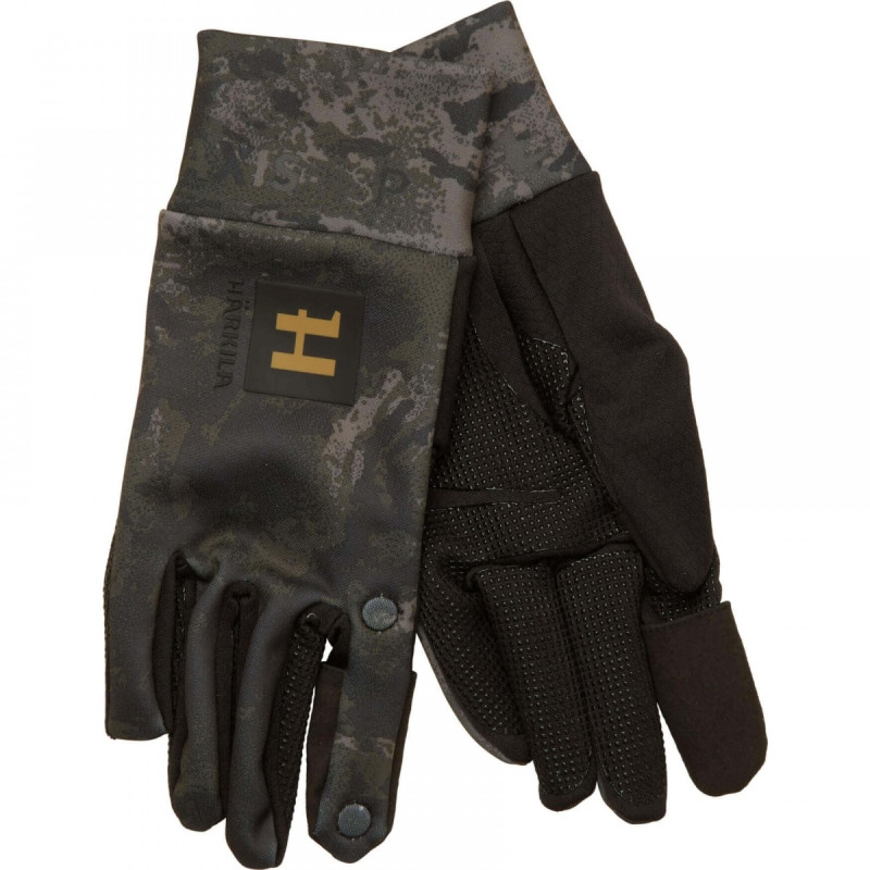 Pirštinės HARKILA NOCTYX camo fleece w/foldback finger AXIS MSP®( Black)