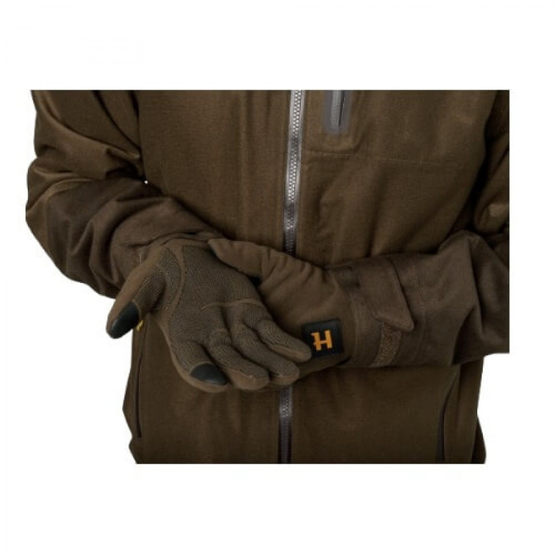 Pirštinės HARKILA Forest Hunter WSP (Hunting green/Shadow brown)