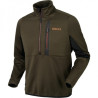 Džemperis HARKILA Tidan Hybrid halp zip (Willow green/Black)