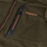 Džemperis HARKILA Tidan Hybrid halp zip (Willow green/Black)