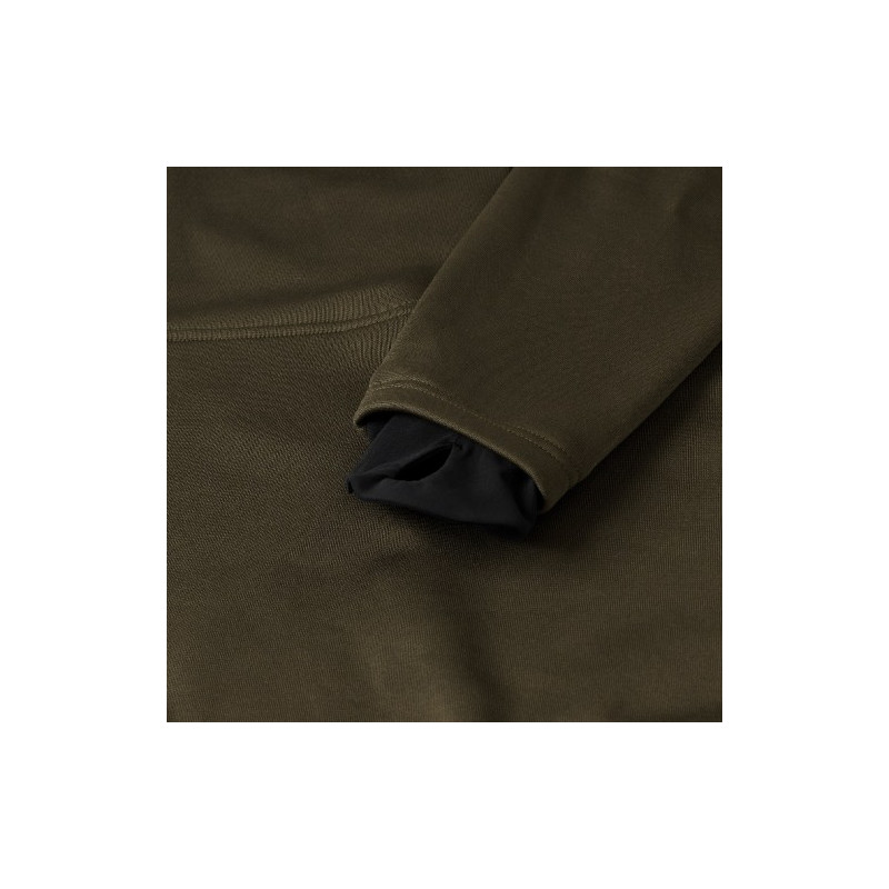 Džemperis HARKILA Tidan Hybrid halp zip (Willow green/Black)