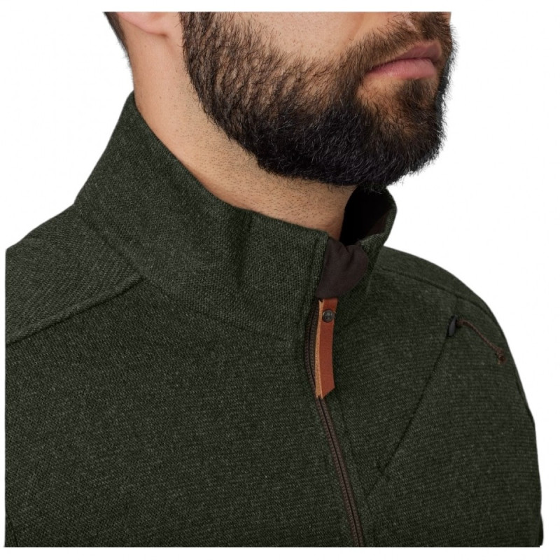 Džemperis HARKILA Metso full zip, Willow green