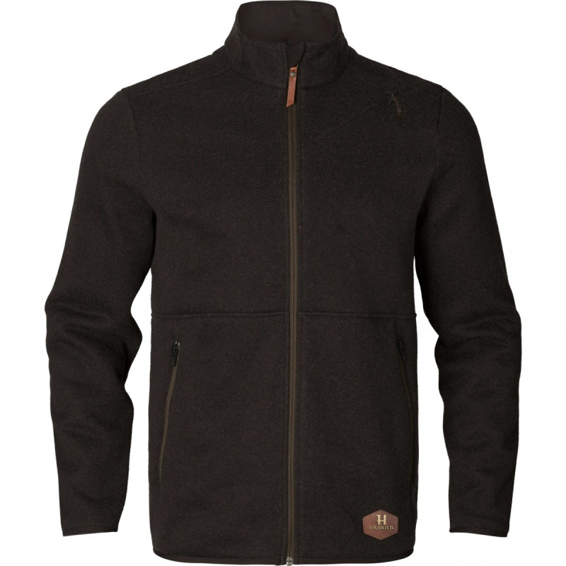 Džemperis HARKILA Metso full zip, Shadow brown