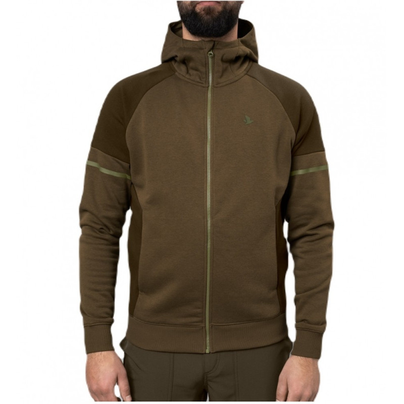 Džemperis Seeland Cross w/zip Dark Olive