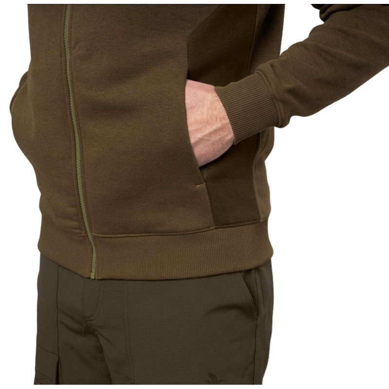 Džemperis SEELAND Cross w/zip (Dark Olive )