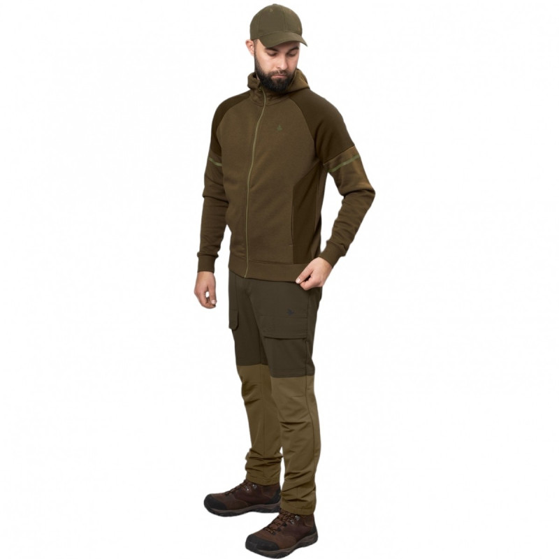 Džemperis SEELAND Cross w/zip (Dark Olive )