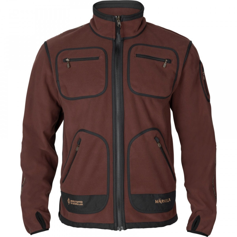 Džemperis Harkila Kamko fleece, Green/Bordeaux