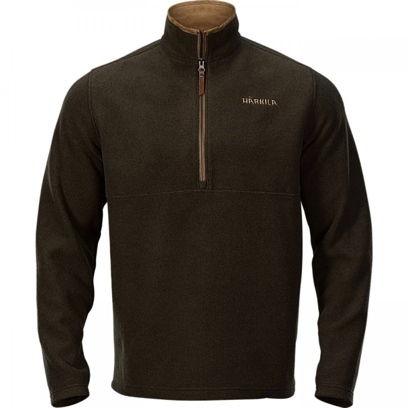 Džemperis HARKILA Orrin fleece (Slate brown melange)