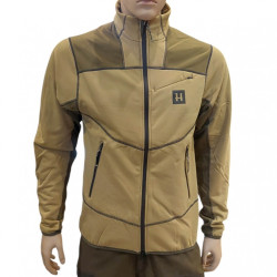 Fleece jacket HARKILA Olaf (Antique sand/Dark olive)