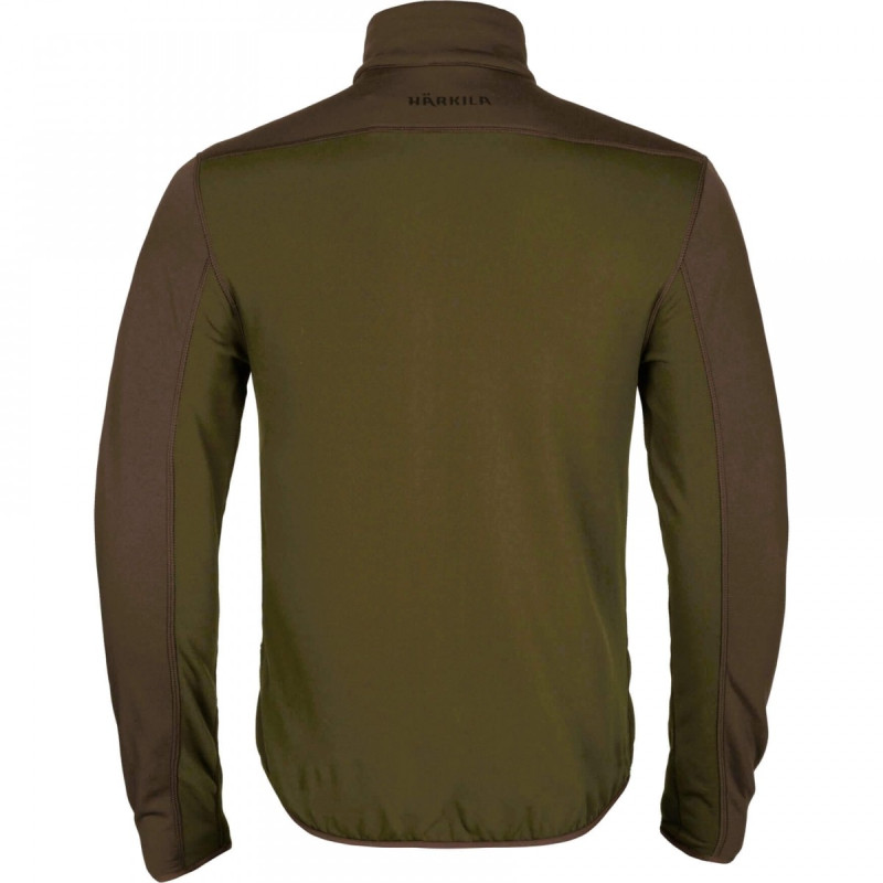 Fleece jacket HARKILA Olaf (Willow green/Shadow brown)