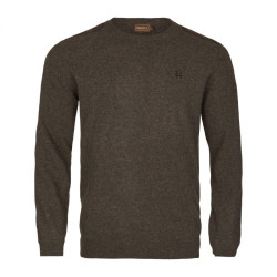 Sweatshirt HARKILA Arran lambswool (Slate brown)