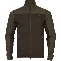 Fleece jacket HARKILA Olaf (Shadow brown/Forest night)